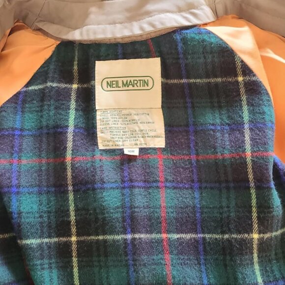 Rare VINTAGE retro 1980s NEIL MARTIN TRENCH COAT sm /med Women's /Unisex… - Picture 6 of 7